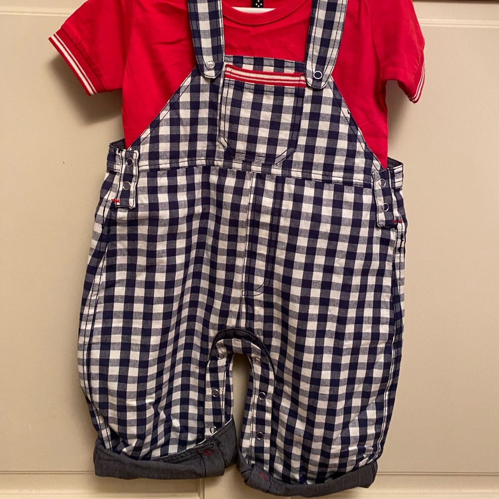 Lilly + Sid NWT 18-24 month overalls with shirt